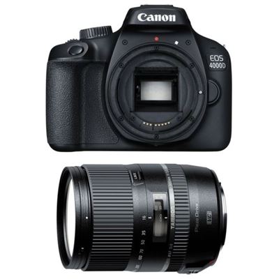 Cámara digital Réflex Canon EOS 4000D 18MP negro + Tamron 16-300mm F3.5-6.3 Di II VC PZD Macro