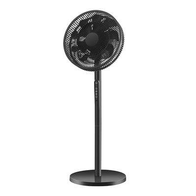Ventilador De Pie Fabrilamp Azor Regulable Con Mando A Distancia Y Temporizador 60w Motor Ac 3 Velocidades Negro