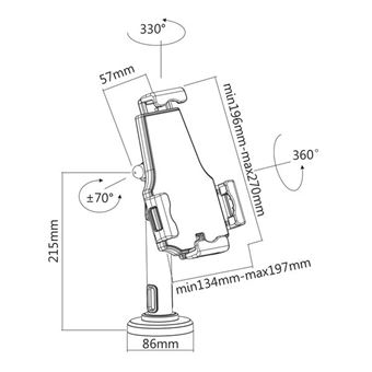 Soporte tablets universal antirrobo