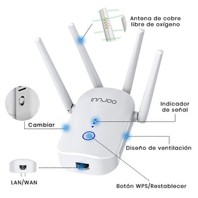 amplificador de señal wifi tp link ac750. doble - Compra venta en