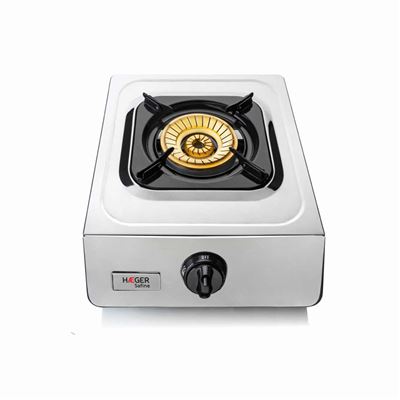 Placa De Gas Haeger Safine 1 Fuego 90mm Inox