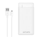 Powerbank blanca con 2 USB de 2,1 A y 1 A y 20 000mAh VoltHub Go2 de 4Smarts