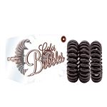 Goma Para El cabello id italian chic brown 3 unidades coletero color marron