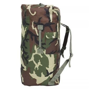 Bolso de lona estilo militar vidaXL, 85 L camuflaje - 1