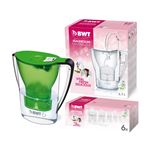 Jarra filtradora de agua con magnesio BWT Penguin Electrónica + Pack 6 filtros jarra de agua, 2,7 L Verde
