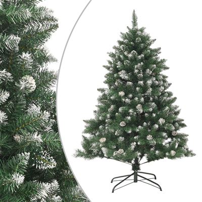 Árbol de Navidad artificial con soporte vidaXL PVC 120 cm