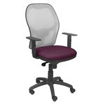 Silla de oficina ergonómica Piqueras y Crespo Modelo Jorquera tejido Bali morado 3