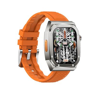 Smartwatch Klack Z79 Max Pantalla Hd Ultra De 2.1 Pulgadas Impermeable Ip68 100 Modos Deportivos 460 Mah Naranja