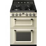 Cocina de gas Smeg TR62P 2 Hornos 4Fuegos 60cm Crema