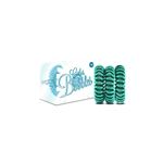 Goma Para El cabello id italian chic turquesa 3 unidades coletero color