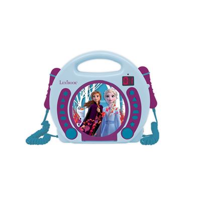 Lector Cd Portátil Con 2 Micrófonos - Frozen Lexibook