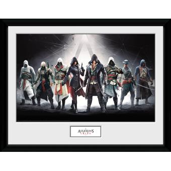 Fotografía enmarcada Assassins Creed Personajes 30x75 cm