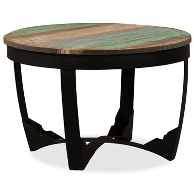 Mesa auxiliar vidaXL, madera maciza reciclada 60x40 cm