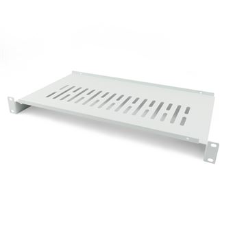 Bandeja rack RackMaticde fijación frontal de 1U y fondo 250 mm blanco