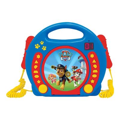 Lector Cd Portátil Con 2 Micrófonos - La Patrulla Canina Lexibook