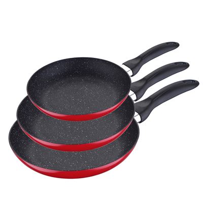 Set 3 Sartenes Al Prens Marb Ind Red&marble San Ignacio