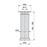 Emuca Pie para mueble, D. 40 mm, regulable 160-180 mm, Aluminio, Anodizado satinado, 4 ud._2
