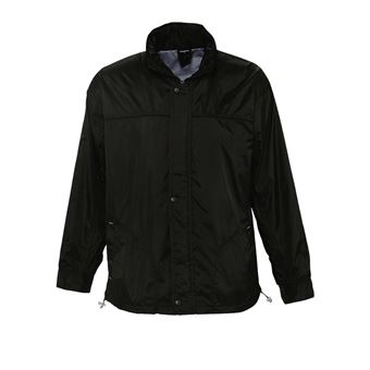 Chubasquero cortaviento Sols Mistral M Negro - 1