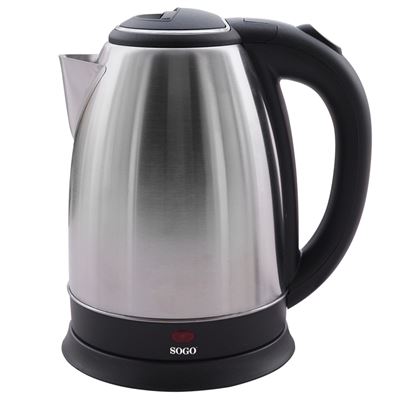 Sogo Hervidor De Agua Inalámbrico Acero 1,8 L 1500 W