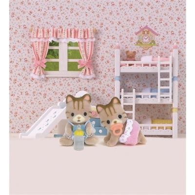 Sylvanian families gemelos Gatos rayas