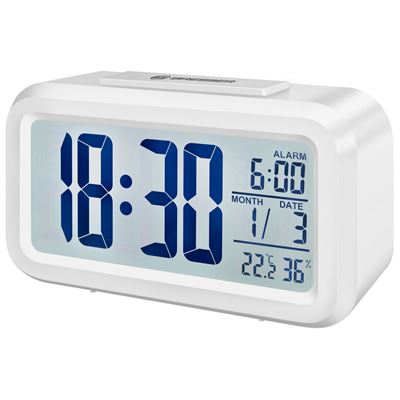 Reloj Despertador Bresser MyTime Duo - blanco