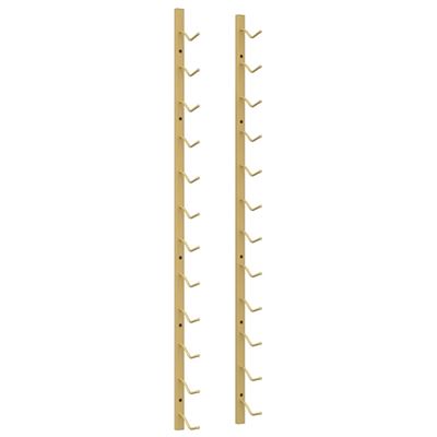 Botellero De Pared Para 12 Botellas Vidaxl Hierro Dorado