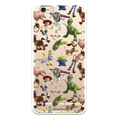 Funda para iPhone 6 y iPhone 6s Oficial de Disney Muñecos Toy Story Siluetas de Silicona Flexible y Resistente de Toy Story