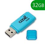 Pen Drive USB x32 GB 2.0 COOL Cover Celeste