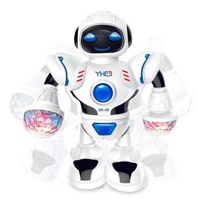 Mini Robot con luz Led intermitente para niños,22cm, Robots, Los