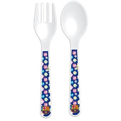 Set Cubiertos Fc Barcelona Babies Microondas