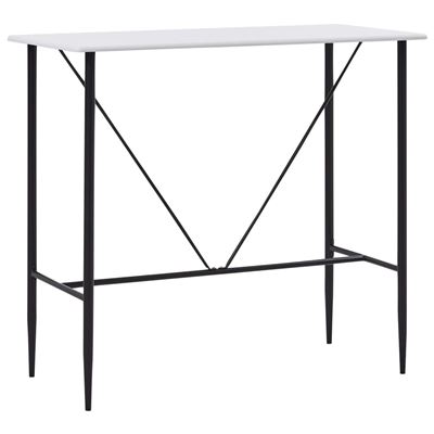 Vidaxl Blanco Mesa Alta De Cocina Mdf 120X60x110 Cm