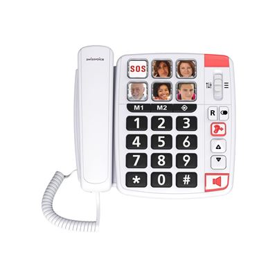 Teléfono Con Cable Para Personas Mayores Swissvoice Xtra 1110