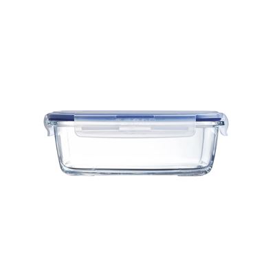 Tupper de vidrio con tapa rectangular Luminarc 122 Cl