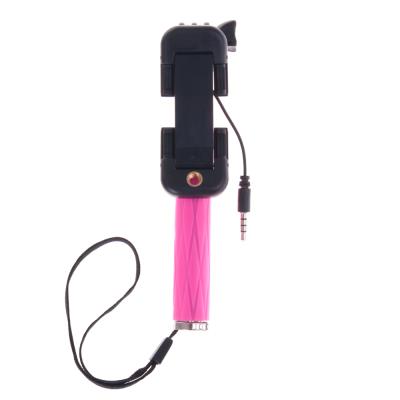 Silica Dmm301 Mini palo de selfie con cable color rosa hasta 72 cm