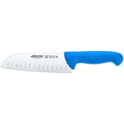 Cuchillo Santoku Arcos 2900 Azul Hoja 180 Mm