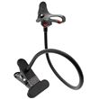 Soporte para teléfono móvil BeMatik, con pinza y brazo flexible de 55 cm