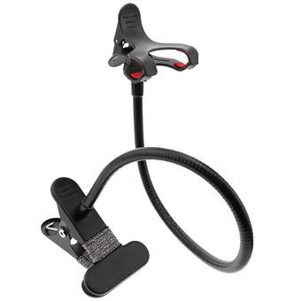 Soporte para teléfono móvil BeMatik, con pinza y brazo flexible de 55 cm