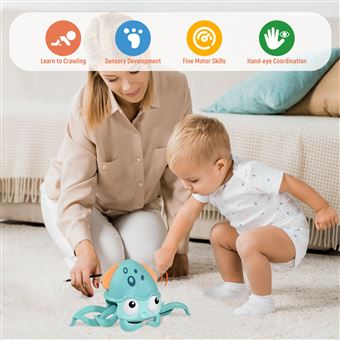 Juguetes Eléctricos de Cangrejo de Escape de Inducción Arzopa para Bebés  azul, Peluche interactivo, Los mejores precios