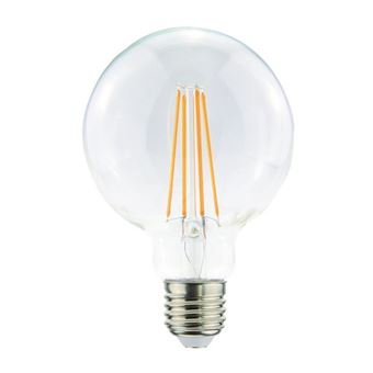 Bombilla Homemania Globo Transparente 9,5x9,5x13,8cm