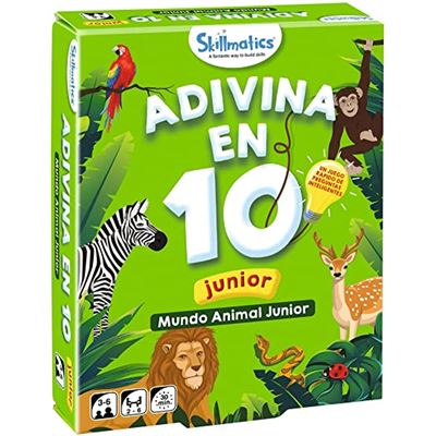 Juego de cartas Skillmatics ¡Adivina en 10! Mundo Animal Jr 3 - 6 años