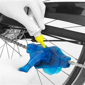 Limpiador y lubricador cadena bicicleta Herramienta de limpieza de