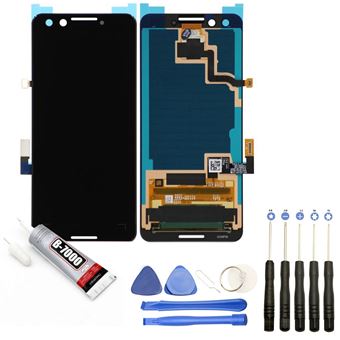 Pantalla completa compatible con Google Pixel 3 Talla 5.5"" + herramientas + Pegamento B7000 - 1