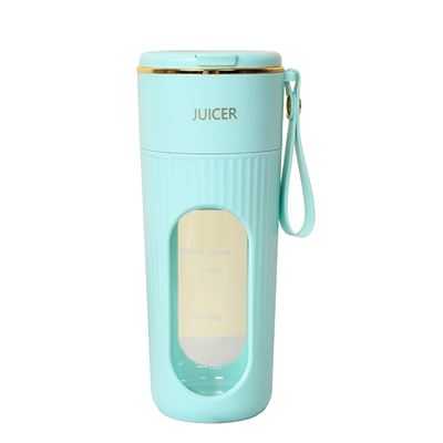 Mini Batidora Portátil Juicer De 340ml Con 10 Cuchillas De Acero Pantalla Lcd Verde