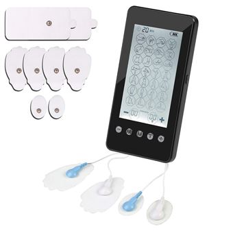 Electroestimulador muscular MHD-28 portátil 28 modos, 20 intensidades, 2 canales duales DAM Negro - 1