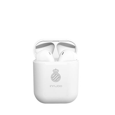 Auriculares (licencia oficial RCD Espayol de Barcelona) Bluetooth GO WHITE