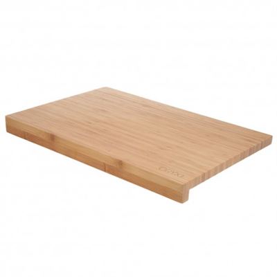 Tabla Cortar Fabricada En Madera De Bambu 100% Con Borde 46x30,5 Cm.
