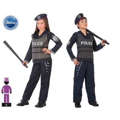 Atosa disfraz policia niño bebé 6 a 12 meses : : Juguetes y juegos