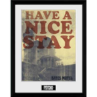 Fotografía Enmarcada Psycho Have a Nice Stay