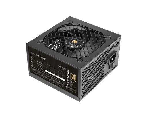 Mars Gaming Negro Fuente De Alimentación Pc Mpb750psid 750W 80Plus Gold Atx 3.1 Dc-Dc Smd