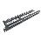 Patch Panel de 24 Rj45 Cat.5e utp 1u Negro con Peine_0